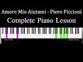 Amore Mio Aiutami - Piero Piccioni | Piano Tutorial