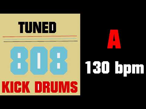 Tuned 808 Kick Drum (Metronome) - A - 130 BPM
