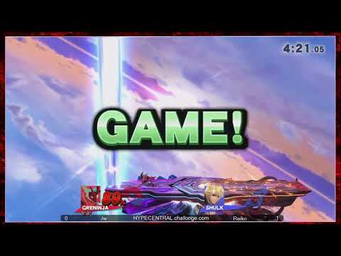 HC87 Smash4 - Round 1-5: Jw (Mega Man/Greninja) vs Raiko (Shulk)