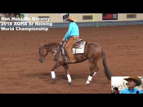 Rider and fellow reiners react  to broken bridle performance at AQHA Sr Reining by Horse of the West
