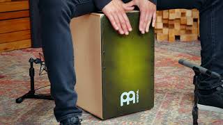 Meinl Percussion Snarecraft Cajon, Green Burst - SC100GRB