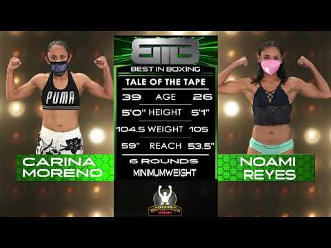 Best in Boxing Carina Moreno vs Noami Reyes Fight