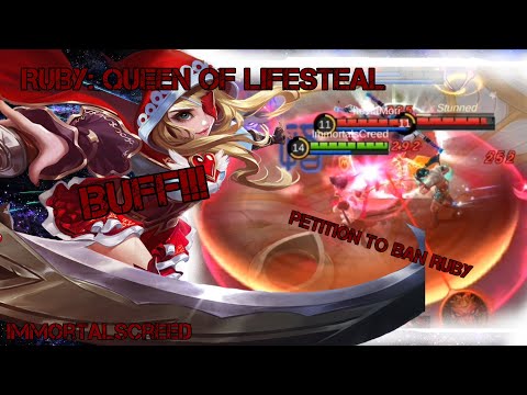 RUBY: QUEEN OF LIFESTEAL is BACK!!! | Mobile Legends Gaming