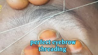 perfect eyebrow threading/eyebrow threading tutorial/threading eyebrow/eyebrow threading kaise kare