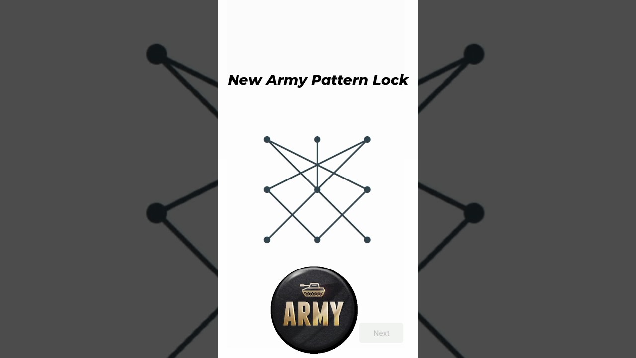 New Army Pattern Lock 🔒🔒 #shorts #shots #youtubeshorts #ytshort #viralshort #views_viral_video_subsc