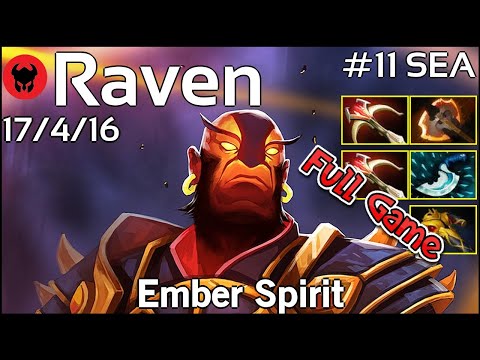 Raven [LOTAC] plays Ember Spirit!!! Dota 2 Full Game 7.21