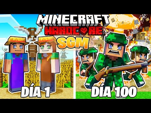 SOBREVIVÍ 100 DÍAS en SGM en MINECRAFT HARDCORE!