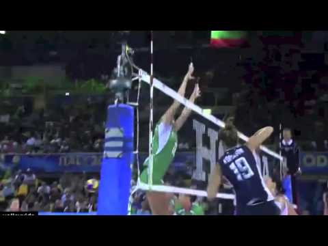 USA Women's Volleyball World Championships vs Bulgaria Highlights 2014