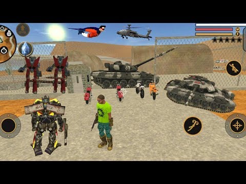 Vegas Crime Simulator (Motorcycle Stops the way of Tank) Army Tank Destroyer 4 Bike - Gameplay FHD