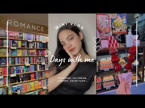 Aesthetic days in my life 🥯: asian food, shopping, book