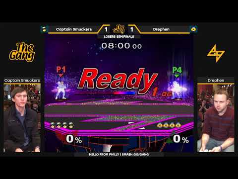 The Gang: Losers Semis — Captain Smuckers (Falcon) vs. Drephen (Sheik) — SSBM Singles