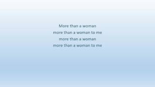 More than a woman (lyrics)