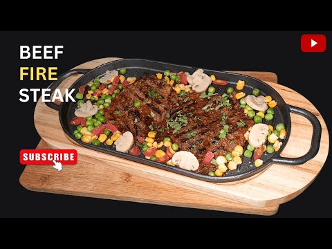 Sizzling Beef Fire Steak - A Grill Master's Delight!