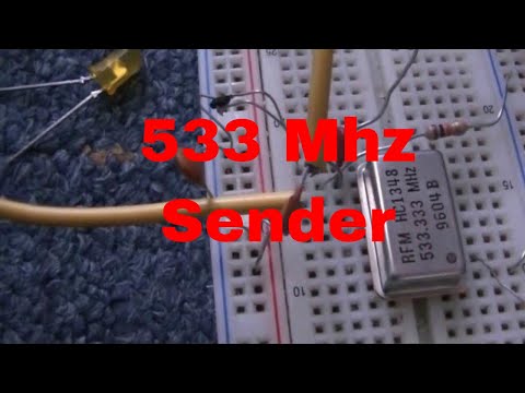 533 Mhz Sender von Calvin auf Steckboard - eflose #401