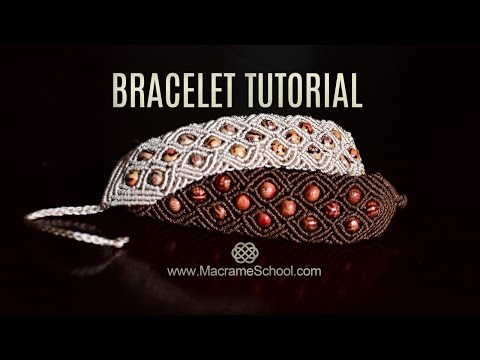 Macramé Double Wave Bracelet Beautiful Blue Danube by Strauss