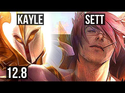 KAYLE vs SETT (TOP) | 77% winrate, Godlike, Rank 13 Kayle | TR Master | 12.8