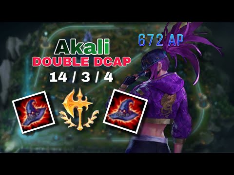 Akali Wild Rift: EXTREME MAGE?! | Double Deathcap 100% INSANE!