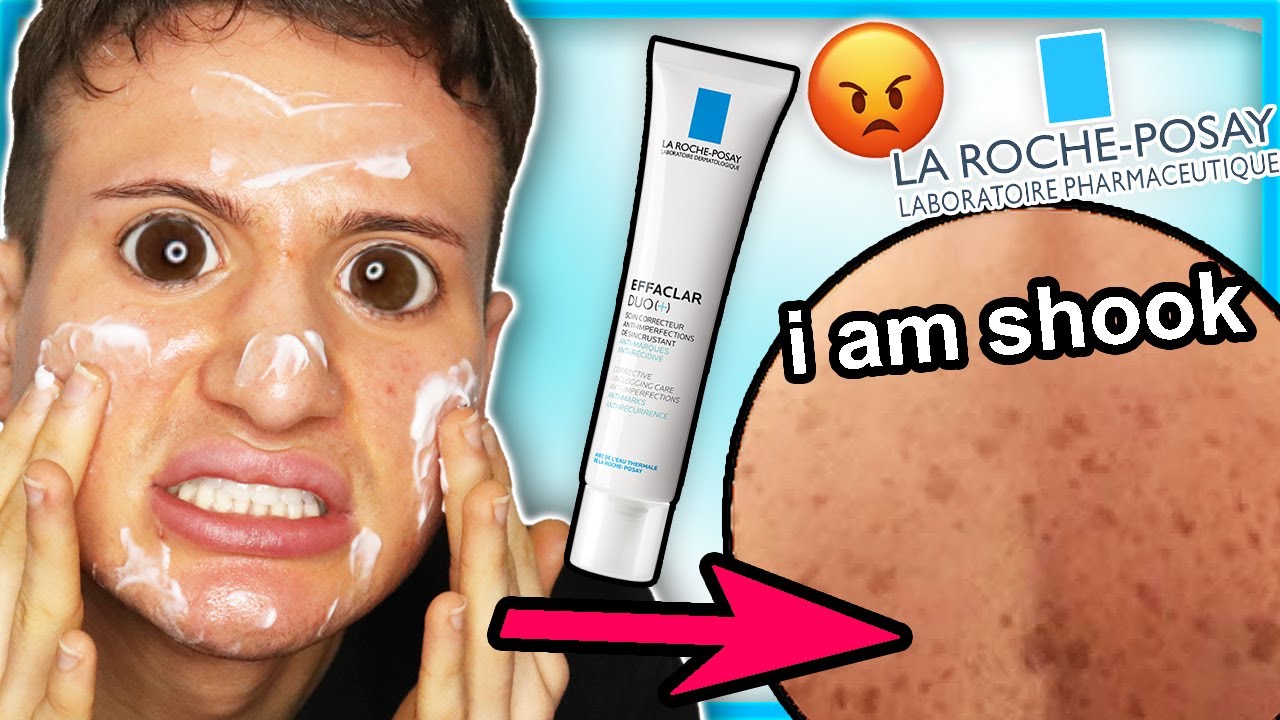 I tried La Roche Posay EFFACLAR DUO for ONE WEEK!! (dark spots are... still here!)