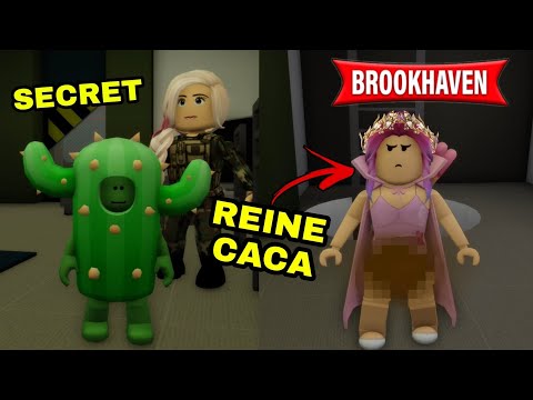 CACTUS DÉCOUVRE LE SECRET DE LA REINE CACA ! BROOKHAVEN RP - ROBLOX