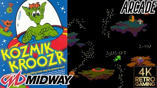 Kosmik Kroozr Arcade ( Midway 1982 ) 4k Gameplay