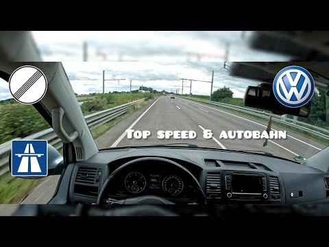 VW T5 2.0TDI |177HP| POV 0-200 km/h TOP SPEED ON GERMAN AUTOBAHN [4K]