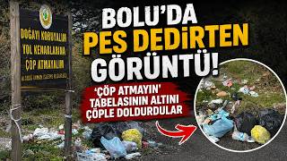Çöp Atmayın' Tabelasının Altını Çöple Doldurdular