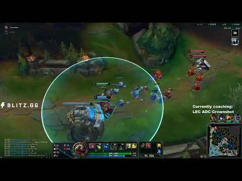 [LS Coaching] EUW Challanger Bot Kog'Maw (SK Crownshot) (pt. 1: live game) - Feat. freezing