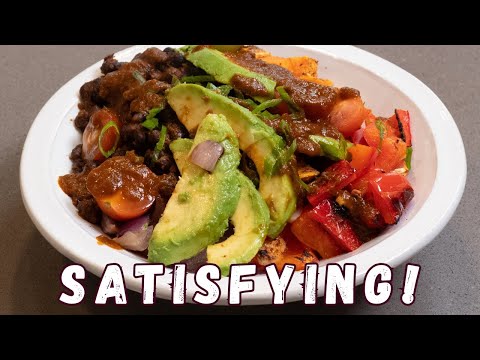Mexican Black Bean Burrito Bowl - Hearty and easy clean up!