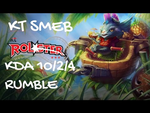KT Smeb RUMBLE vs MAOKAI Top - Patch 6.24 KR Ranked
