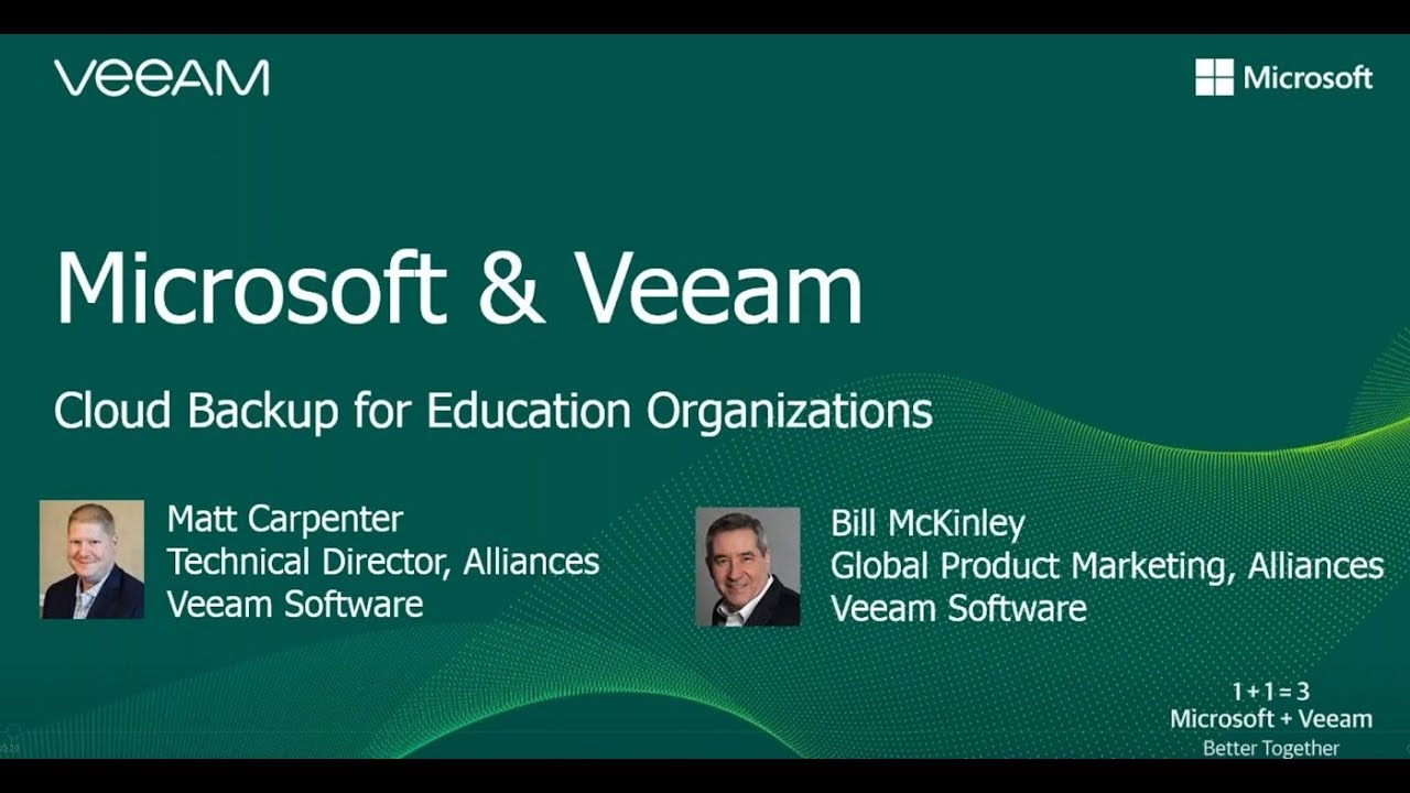 Microsoft & Veeam – Cloud Backup for Educational Organizations video