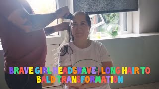 Download lagu Brave Girl Headshave | Long Hair to Bald Transformation mp3
