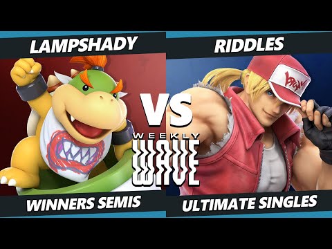 Weekly Wave 23 Winners Semis - LampShady (Bowser Jr) Vs. Riddles (Terry) SSBU Ultimate Tournament