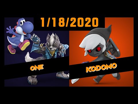 ECG Weekly 1/18/2020 - Winners Round 3 - One(Wolf, Yoshi) Vs. Kodomo(Toon Link) - SSBU