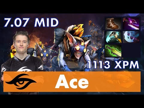 Ace Meepo MID | Silver Edge Rush | 7.07 Update Patch Dota 2 Gameplay Pro MMR