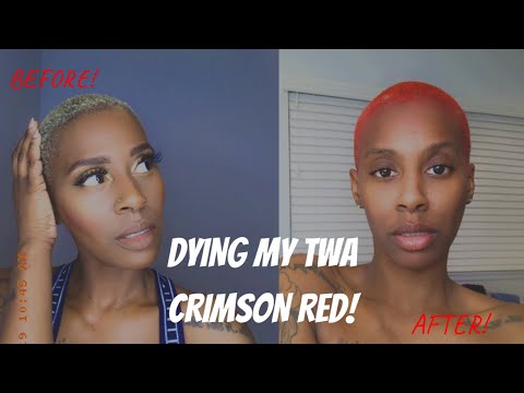 Blonde To Red Tutorial | Dying My Hair Crimson Red |...