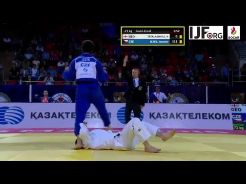 Judo Grand Prix Almaty 2016 Tatalashvili vs Jazek   Ko uchi gari