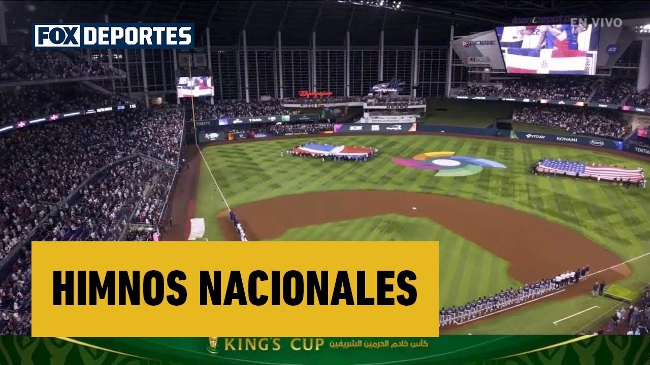 🇺🇸⚾🇩🇴 HIMNOS NACIONALES de USA y REPÚBLICA DOMINICANA en el WORLD BASEBALL CLASSIC | WBC 2026