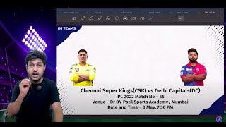 CSK vs DC Dream11 | CSK vs DC Pitch Report & Playing XI | Chennai vs Delhi Dream11 - IPL 2022