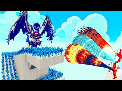 100x ICE ARMY + 1x ICE GIANT vs 3x EVERY GOD   Totally Accurate BAttle Simulator TABS