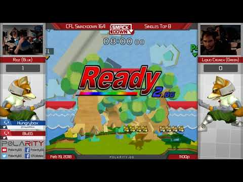 CFL Smackdown 164 Melee - Ridz (Fox) vs Liquid`Crunch (Green) - Singles Top 8