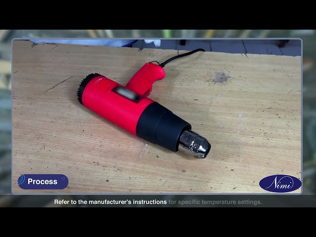 Repaired plastic broken parts or pipe by plastic welding machine