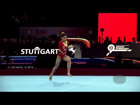 LI Shijia (CHN) - 2019 Artistic Worlds, Stuttgart (GER) - Qualifications Floor Exercise