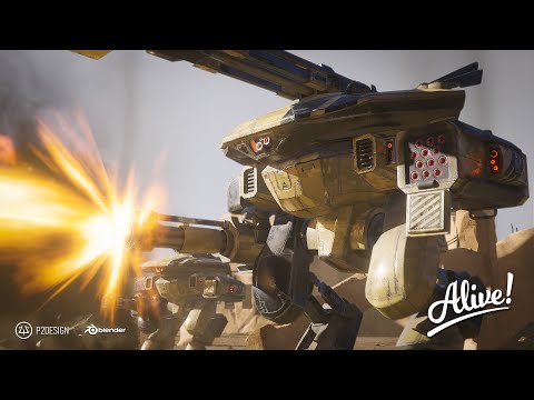 Battle mechs at war - Blender animation course teaser