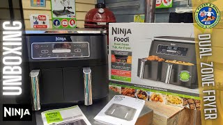 Ninja Foodi Dual Zone Air Fryer Unboxing & Set Up Fast
