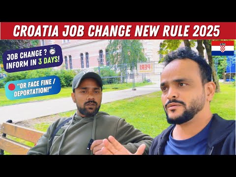 Croatia Work Permit 2025 🇭🇷 | Job & Room Change 60 Days Rules Explained