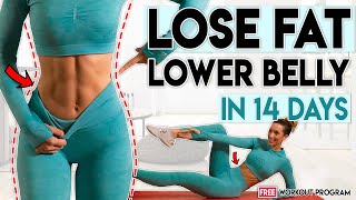 LOSE LOWER ABS FAT in 14 Days | 5 minute Home Workout Program