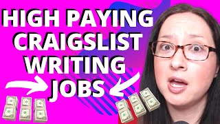 Craigslist Jobs for Freelance Writers – Find HIGH PAYING Craigslist Writing Jobs