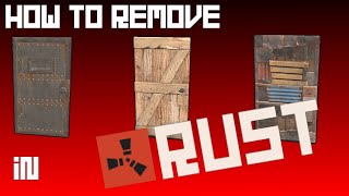 How to pick up/remove doors in rust console