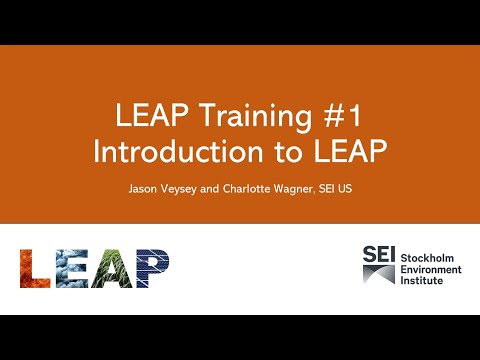 Palestra de treinamento Sida LEAP nº 1: Introdução ao LEAP