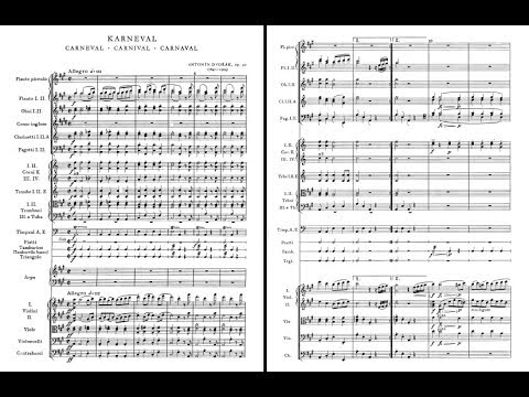 Anton&iacute;n Dvoř&aacute;k - Carnival Overture Op. 92 (audio + sheet music)